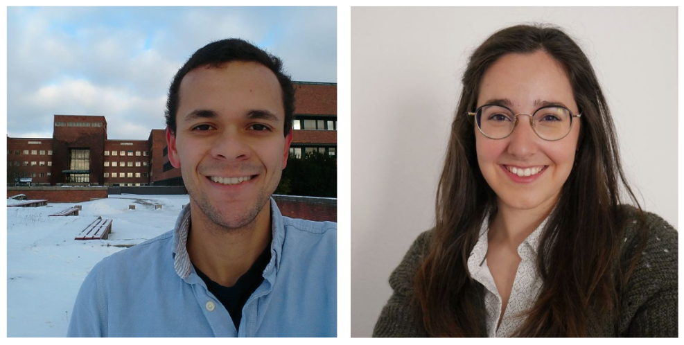 Side by side photos of Marcel Moura and Sarah Perez