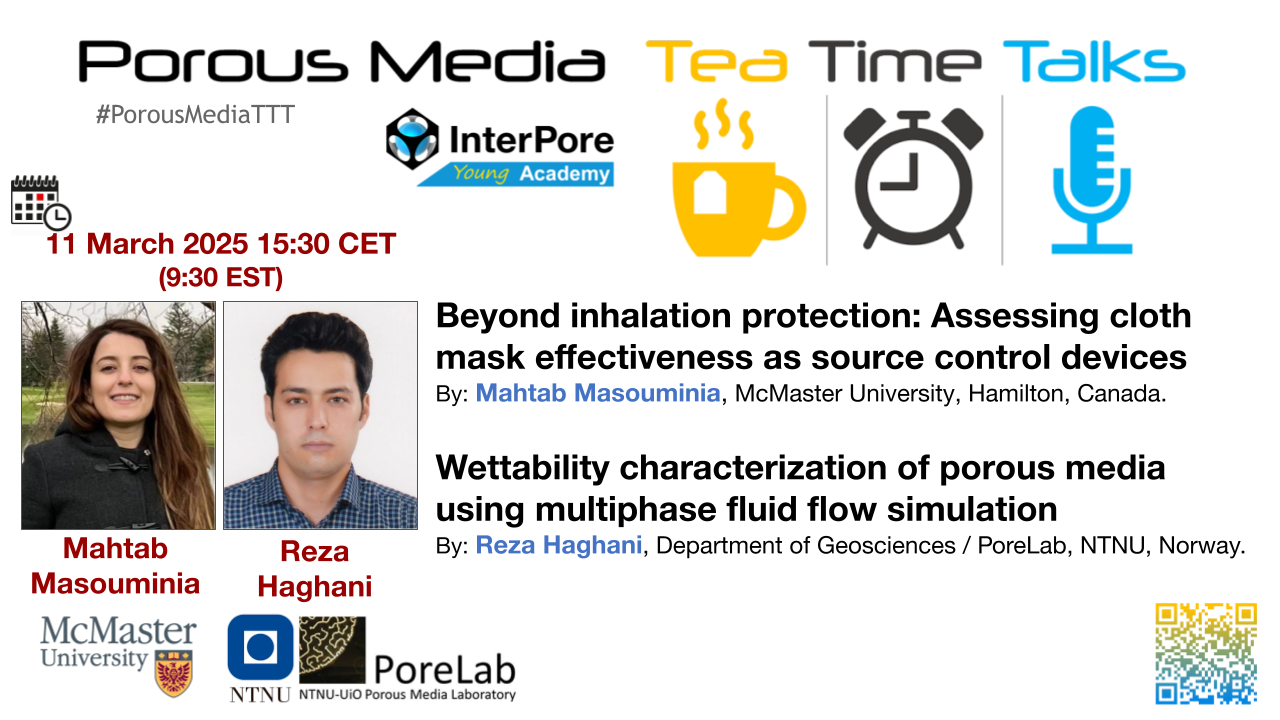 Porous Media Tea Time Talk 