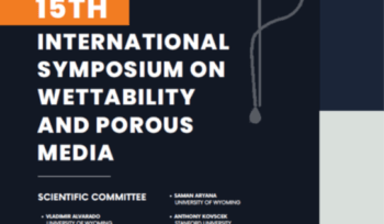 15ISWPM - Call for Abstracts: Wettability and Porous Media